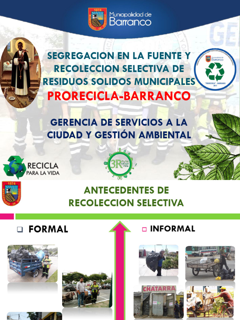 Recolección Selectiva en Barranco | PDF | Residuos | Gestión de residuos