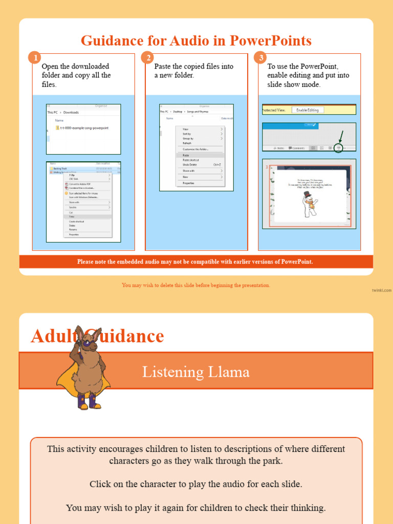 A Walk in The Park Listening Powerpoint | PDF