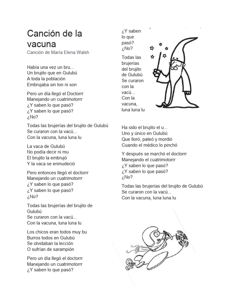 Canción de La Vacuna PDF
