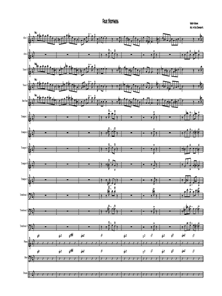 Four Brothers Score-Woody Herman | PDF