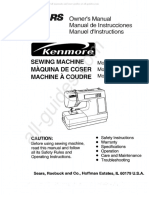 Kenmore 385.19000 Sewing Machine Instruction Manual