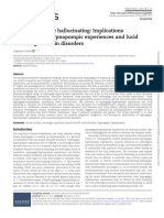 To Be or Not To Be Hallucinating: Implications of Hypnagogic/hypnopompic Experiences and Lucid Dreaming For Brain Disorders