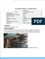 Service Report - Engine Overhauling DG2 - Aquarius Rocktree