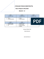 Jadwal Penilaian Tengah Semester 456