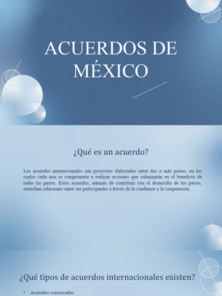 Acuerdos Internacionales de México | PDF | México | República