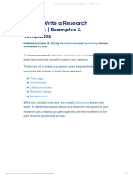 How To Write A Research Proposal - Examples & Templates