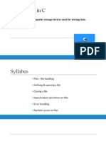 File Handling in C