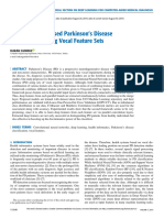 Deep Learning-Based Parkinson's Disease Classification Using Vocal Feature Sets