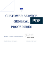 Customer Procedures Manual
