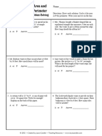 Area and Perimeter Word Problems