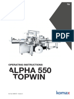 Alpha 550 Operating Instruction