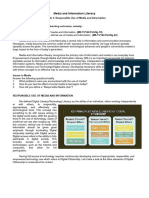 Module 3: Responsible Use of Media and Information