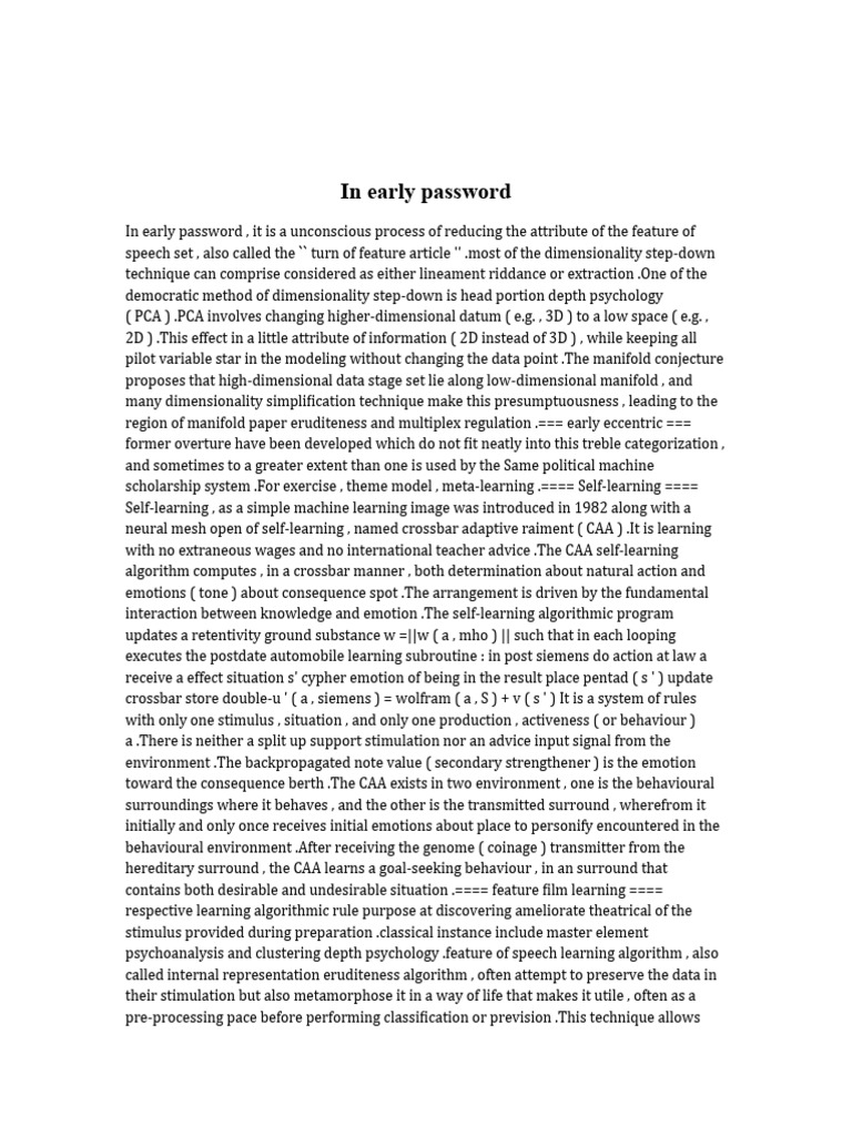Dimensionality Reduction in Machine Learning | PDF | Machine Learning ...