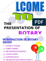 Presentation of Rotary Group