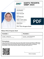Kartu Peserta SNBP 2024: 424264503 Putri Suciyati 0076462181 Man 2 Kota Bima Kota Bima Prov. Nusa Tenggara Barat