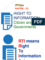 10.22 Right To Information Citizen and The Governments