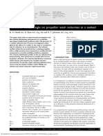 G. Hamill, D. Ryan, H.T. Johnston. 2009. Effect of Rudder Angle On Propeller Wash Velocities at A Seabed