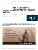El Genio Militar, La Valentía y La Audacia Del General Martín Miguel de Güemes - Argentina - Gob.ar