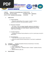 Grade 9 Direct Variation Lesson Plan | PDF | Learning | Mathematics