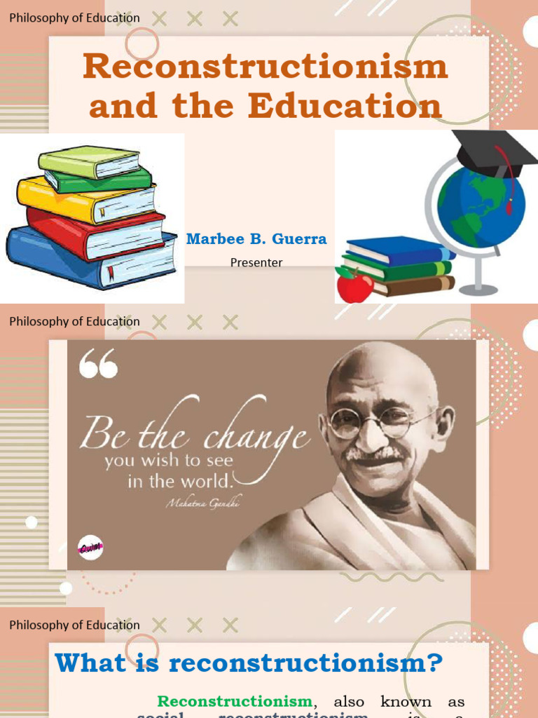 Reconstructionism PDF Education Theory Cognition