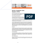 ELGI's Customer Care System (CCS) : Service Requests/Complaints
