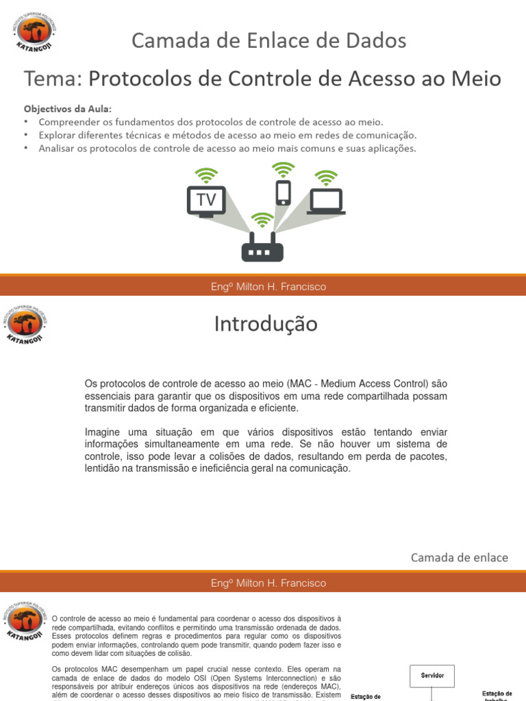 Protocolos de Controle de Acesso ao Meio | PDF | Rede de computadores ...