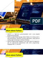 1.2 Introduction To Programming With Python (Cont)