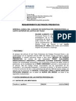 Requerimiento de Prisión Preventiva Turno 19-01-2024