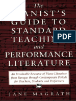 Pianists Guide To Standard Teaching and Performance Literature 0882846558