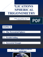Week 11-13 Applications of Spherical Trigonometry