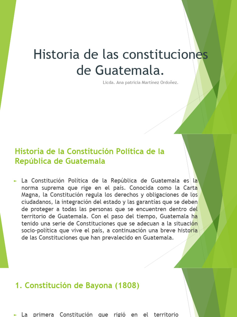 Historia de las Constituciones de Guatemala | PDF | Guatemala ...