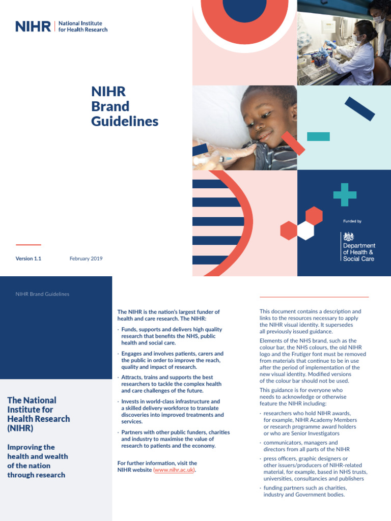 NIHR Brand Guidelines Overview | PDF | Business | Finance & Money ...