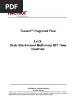 Tessent Integrated Flow Lab3 Basic Block-Based Bottom-Up DFT Flow Overview