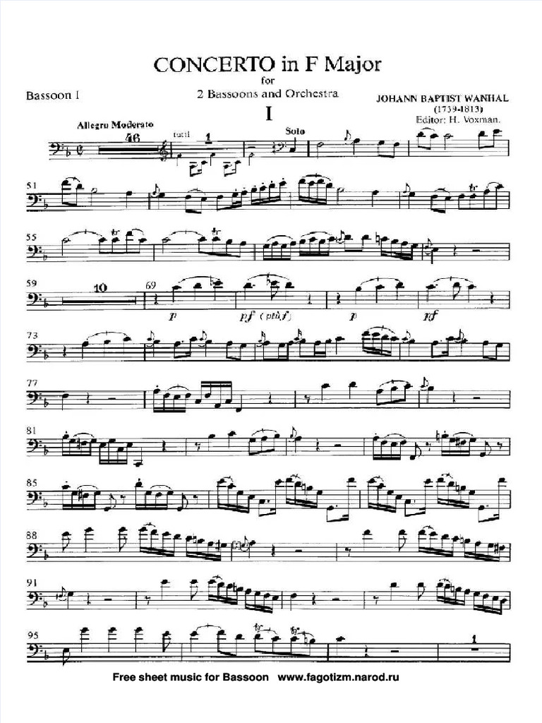 PDF Vanhal 2 Bassoons Concerto Compress PDF Performing Arts