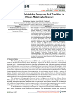 Innovation in Maintaining Sampyong Oral Tradition in Cijati Village, Majalengka Regency