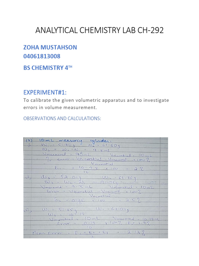 Calibration and Titration Techniques | PDF | Titration | Chemistry