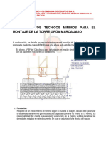 Requerimientos de Montaje de Grua Torre Con Base BX38