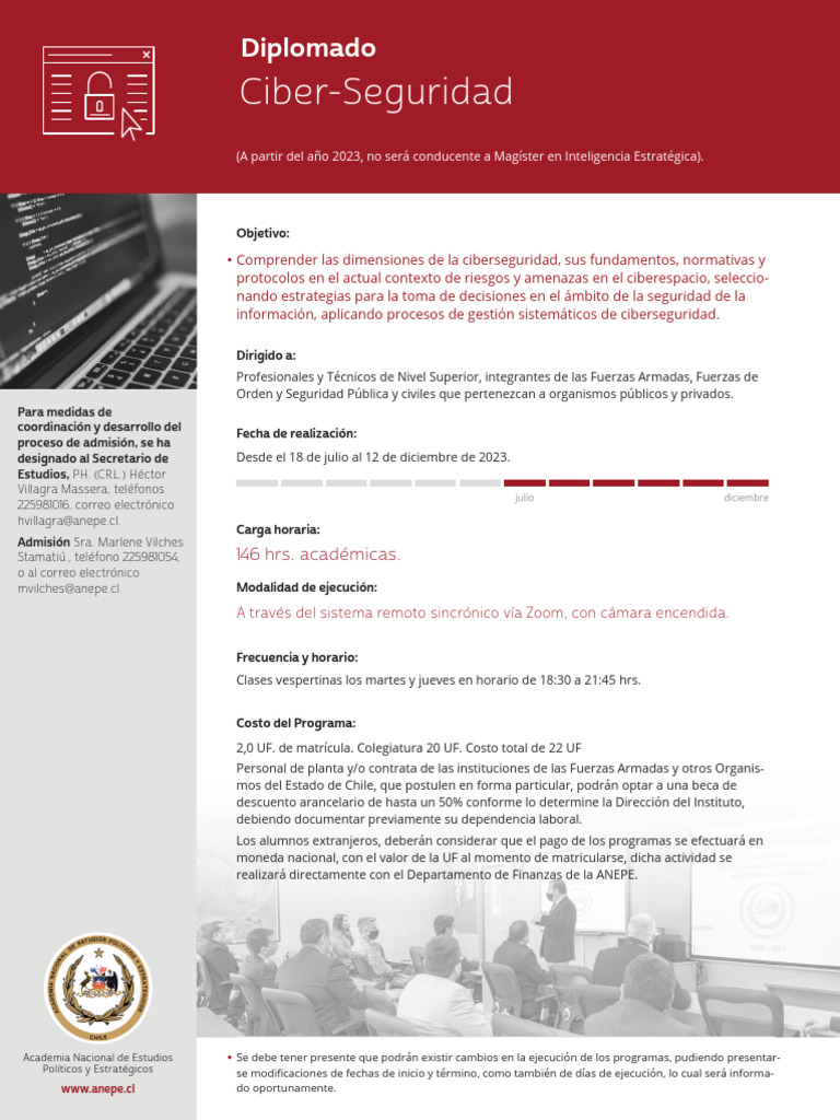 Ii 6 Diplomado En Ciberseguridad Actualizado Pdf La Seguridad