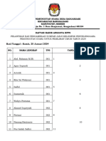 Daftar Hadir KPPS Pelantikan