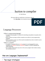 Chapter 1 Introduction To Compiler