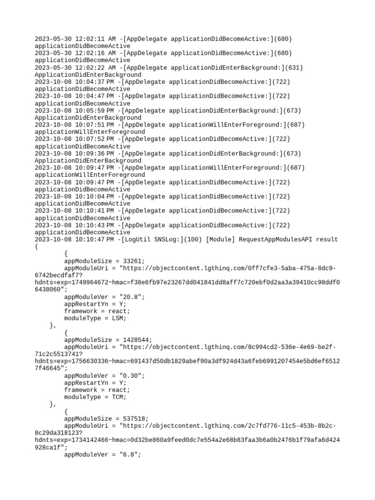 App Module Download Logs | PDF | Technology & Engineering