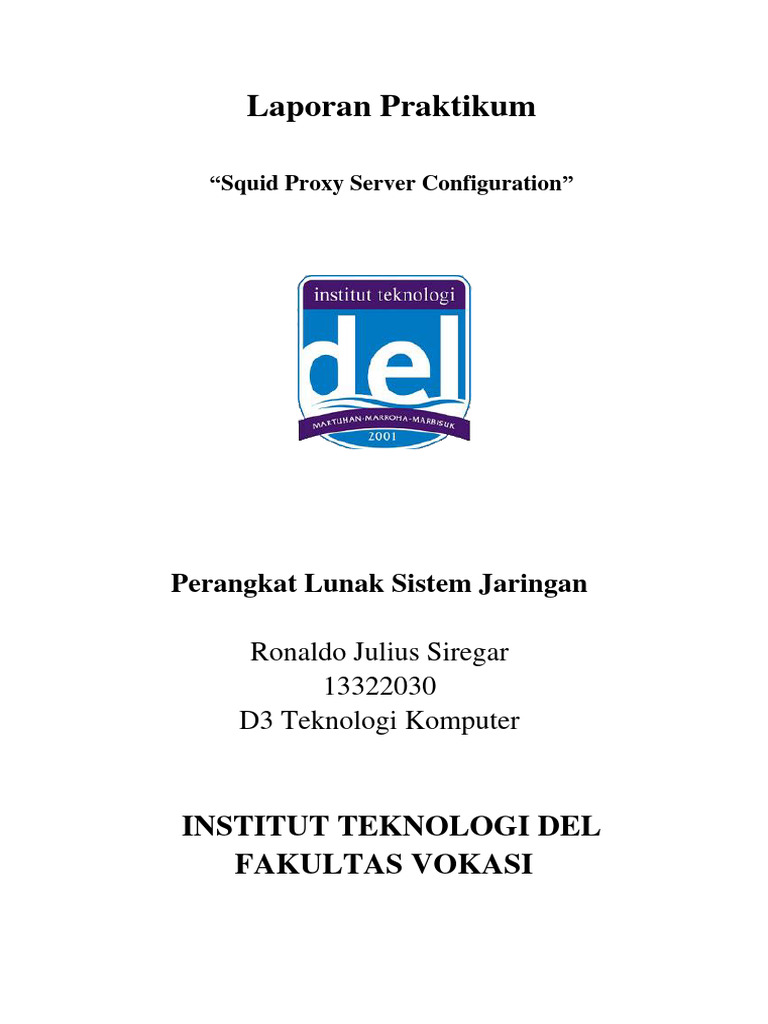 Konfigurasi Server Proxy Squid | PDF | Bisnis | Teknologi & Rekayasa