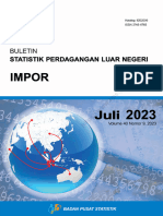 Buletin Statistik Perdagangan Luar Negeri Impor Juli 2023