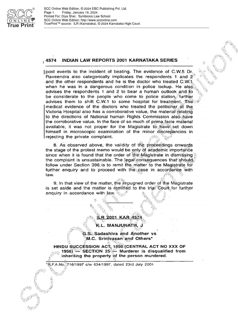 Gs sadashiva vs mc srinivasan pdf