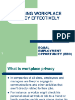 Managing Workplace Privacy Effectively