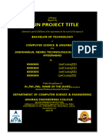 2023-2024 Project Stage - II Book Template