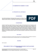 95 Acuerdo Gubernativo 112-2021 Reglamento para La Protección de Buques e Instalciones Portuarias y Su Reforma