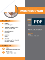Curriculum Vitae Imron Rosyadi