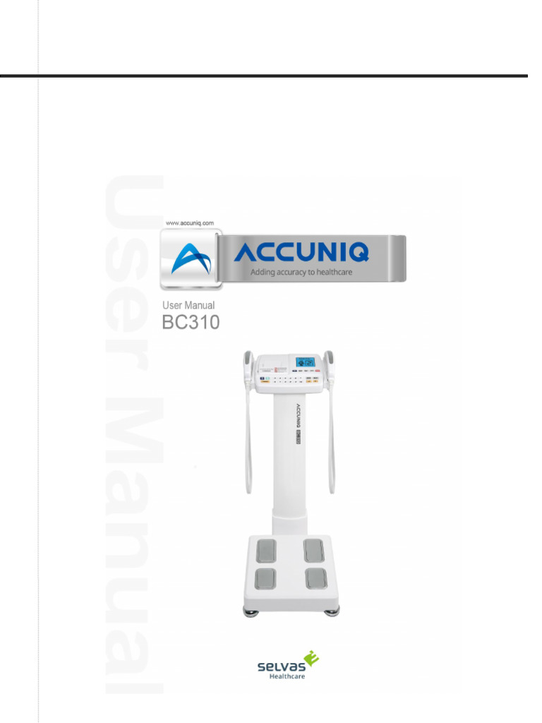 Manual de usuario Accuniq BC310 | PDF | Tejido adiposo | Obesidad
