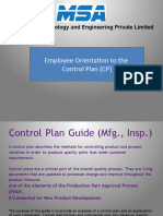 Control Plan Orientation